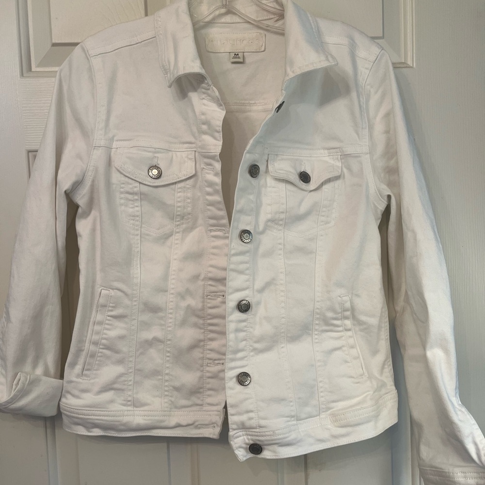 Women's White Denim Jacket